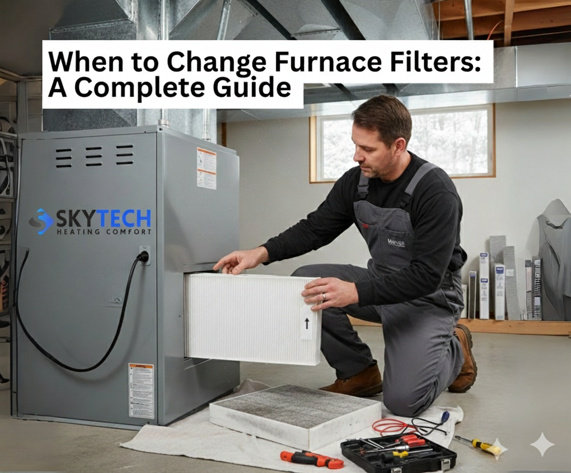 When to Change Furnace Filters: A Complete Guide from SkyTech Home Comfort.